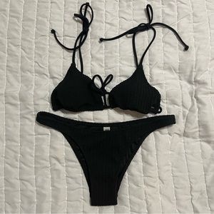New W/O Tags Black VS PINK Black Bikini